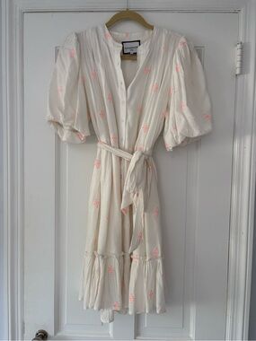 Gold & Silver Cream Dress